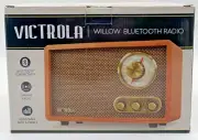 Victrola Retro Wood Bluetooth AM/FM Radio with Built-in Speaker