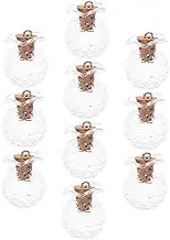 EPIGEIST 10 Sets DIY Wishing Bottles Transparent Glass Containers with Corks for Essential Oils Decorative Wish Jars for Friends Birthdays and Special Occasions