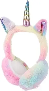 [SAFIGLE] Cartoon Unicorn Earmuffs Warm Winter Ear Muffs Plush Girl Ear Warmer Lovely Ear Warmer Plush Warm Earmuffs