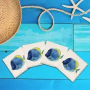 Blue Tang Fish |Drink Coaster Set