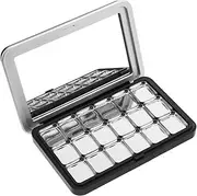 Beavorty 1 Makeup Storage Box Small Palette Makeup Containers Magnet Eyeshadow Empty Palette Makeup Palette Organizer Plate Makeup Empty Eyeshadow Pans Plastic Black