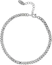 [Generic] S925 Sterling Silver Vintage 3Mm Smiley Whip Chain Bracelet, Sterling Silver Bracelet with Personalized Temperament for Women