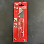 MILWAUKEE Fastback Folding Utility Knife w/ Blade Storage Press and Flip NEW