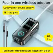 4 in1 Bluetooth Audio Adapter Wireless Receiver Transmitter MP3 Player 3.5mm Aux