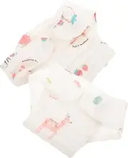 CHICAMPERA 2Pcs Reusable Cotton Girl Diapers Washable Pants for Boy Girl Soft Breathable Cloth Nappies Lightweight and Comfortable for Travel and Everyday Use