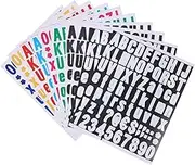 TEHAUX 10 Sheets Self Adhesive Vinyl Alphabet and Number Stickers for Crafting Mailbox and Business Signs Labels for Home Address and Special Events Random Color
