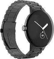 [AWADUO] Replacement Stainless Steel Metal Bracelet Compatible with Google Pixel Watch Straps for Men Women Smart Watch Accessories, Created quartz