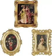 3 Pcs Vintage Picture Frames Victorian Decor Gold Vintage Frame Wall Hanging Ant