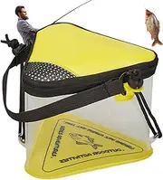 Fishing Lure Bucket | Folding Live Fish Bait Storage Bucket with Aeration Hole,Portable Transparent Organizer for Shrimp and Minnow