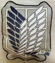 ATTACK ON TITAN, SCOUT REGIMENT PILLOW, CRUNCHYROLL, NEW $29.99 TAGS