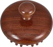 SECFOU Wooden Scalp Massage Comb for Gentle Grooming Ergonomic Design Hair Brush Tool for Men Women Smooth Rounded Teeth for Comfortable Use Tangle Combing