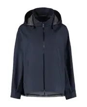 zip-up hooded jacket IT46 Black