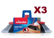 3 PZ VILEDA SCOPA 2IN1 ANGOLI PER INTERNI