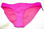 Kenneth Cole Reactions Women's Swimwear Bikini Bottom Lined Fuchsia Size XL NWT