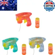 Bubble Gun Automatic Gatling Soap Water Bubble Machine Light Up Bubbles Blaster*
