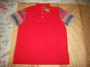 MENS 2XLARGE RED/BLACK/GRAY SLIGO POLO SHIRT - NWT