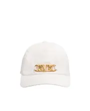 Valentino VLogo Plaque Baseball Cap S White
