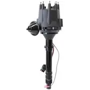 Aeroflow Chevy Sb Bb Ready to Run Dist Vac Advance Black Body & Cap - AF4210-8360BLK