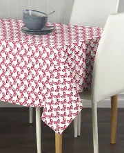 Red Christmas Bows Signature Tablecloth Assorted Sizes