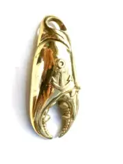 mud crab CLAW anchor shape beer Bottle Opener 5" solid 100% brass hollow