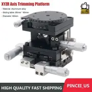 XYZR Axis Trimming Platform Cross Slide Guide Rail Manual Linear Stages Slipway