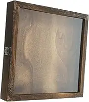 HOMOCONO Insect Specimen Display Case Retro Wooden Box with Transparent Lid Capacity for Dried Flowers and Insect Specimens Portable and Design for Collectors