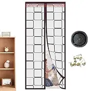 Magnetic Door Screen - EVA Insulated Door Curtain, Transparent Insulated Door Screen with Magnet | Cold Weather Protection, Warm Hold Screen for Balconies, Garages, Shops,