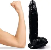 Gybsp Amazing Adullt Funny Toy Massager Waterproof adullt Toy 11.8 inch Realistic Dildo Beginner D-ildo, can Try Anal Games
