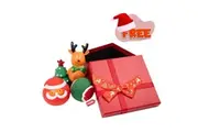 TEGAL Christmas Dog Hamper Toy Set Gift box