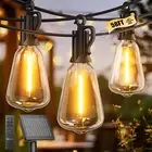 Brightown Outdoor Solar String Lights Waterproof 58FT with 25 Shatterproof ST...