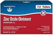 Zinc Oxide Ointment for Adults and Babies - Case of 72, 2 oz Diaper Rash Ointment - Skin Protectant for Diaper Rashes, Cuts, and Burns - 20% Zinc Oxide