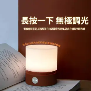 【伴你入睡】觸控床頭LED圓柱燈(歐式檯燈 小夜燈 led復古桌燈 氛圍燈 起夜哺乳燈 情人節禮物 裝飾燈)