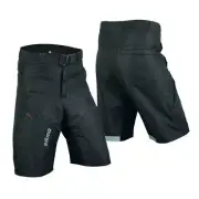 MTB Shorts Cycling Off Road Bike Coolmax Padded Detachable Liners Baggy Knicks