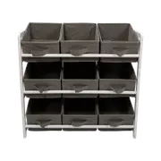 Kids Toy Box Storage Unit Drawers Childrens Bedroom Shelf Baby Nursery Furniture Grey