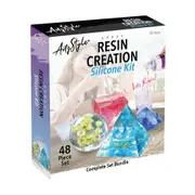 48pc Artzstyle Epoxy Resin Creation Teen Silicone DIY Moulding Craft Kit 12y+