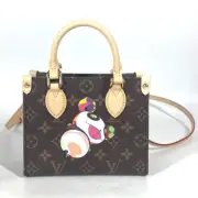 LOUIS VUITTON M13668 LV × TM On the Go BB Monogram Takashi Murakami Hand Bag