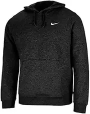 Nike Mens Classic Club Swoosh Pullover Hoodie-Black-Large