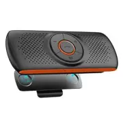 Bluetooth Handsfree Speakerphone for Cell Phone, Wireless Car Kit Music Orange