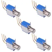 5 x On-(on) Right Angle Flush Momentary PCB Push Button Switch SPDT 0.1A 30VDC