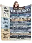 To My Husband Throw Blanket Ultra-Soft MicroFleece 40”x50” Express your love