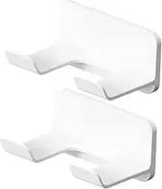 BIUDECO Space-saving Hair Dryer Shelf Hair Dryer Holder Compatible Wall Hanging Rack for Bathroom No Damage