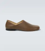 [Lemaire] Lemaire Slippers leather-lined leather loafers AU 7 brown