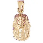 14K Gold King Tut Charm