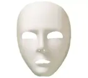 Phantom Of The Opera Mask White Adults Full Face Fancy Dress Mask