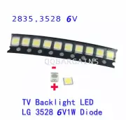 TV Backlight LED Diode LED SMD 2835 6V Coolwhite for Samsung Vizio LG RCA 10PCS