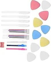 HAWILLOSCH Sewing Chalk Pencils 12 Pack Tailors Chalk Fabric Pencils Sewing Tools Professional Tailor