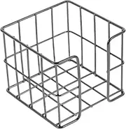 jojofuny Small Notepad Holder Memo Pad Basket for Efficient Workspace Organization Compact Storage Wire Design