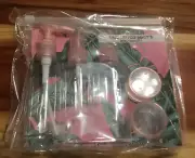 Macy’s Beauty Travel Bottle Set 5 Containers & Case NEW Free Shipping