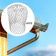 6x Gutter Downspout Guards Mesh Guards Easy Installation Drain Cover for Prevent
