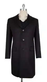 $10500 Brioni Dark Gray Wool Blend Solid Coat - 40/50 - (BR100920241)
